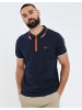 Threadbare Kurzarm-Polo THB Polo Cruz in blau-schwarz