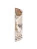 WALLART Garderobe - Abstrakter Steinbruch Pastellmuster in Creme-Beige