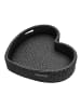 relaxdays Schwimmendes Tablett "Herz" in Schwarz - (B)60 x (H)20 x (T)60 cm