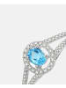 Diamant L'éternel Ring aus 375 Weißgold mit Diamant mit Topas