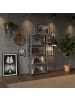 relaxdays 2 x Lagerregal in Silber - (B)75 x (H)150 x (T)30 cm