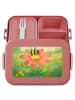 Mr. & Mrs. Panda Bento-Brotdose Hummel Blume Design ohne Spruch in Rot Pastell