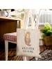 Mr. & Mrs. Panda Stofftasche Otter Muschel mit Spruch in Grau Pastell