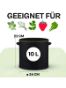Praknu Pflanzsack 10L - 5STK aus Vliesstoff mit Schilder zum Beschriften