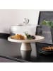 Villeroy & Boch Servierschale mit Fuß Manufacture Travertine ø 28 cm beige in beige