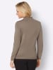 Sieh an! Stehkragen-Pullover in sesam