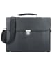 Esquire Oxford Aktentasche Leder 40 cm Laptopfach schwarz