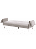Beliani 3-Sitzer Sofa VAYLA in Grau/Silber - (W) 198 x (H) 85 x (L) 96 cm