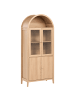 Beliani Vitrine MONTREAL in Braun - (W) 78 x (H) 180 x (L) 39 cm