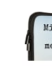 Mr. & Mrs. Panda Laptoptasche Pinguin Pommes Design mit Spruch in Weiß