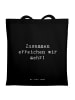 Mr. & Mrs. Panda Tote Bag Spruch Im Team zuMenschmenarbeiten mit Sp... in Schwarz