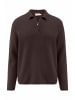 Hessnatur Strick Polo in kakao braun
