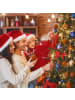 relaxdays 110-tlg. Weihnachtskugeln Set in Champagner