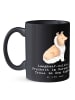 Mr. & Mrs. Panda Tasse Langhaar Collie Treue mit Spruch in Schwarz