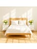 relaxdays 2 x Nachttisch in Weiß/ Gold - (B)40 x (H)41,5 x (T)32,5 cm