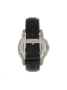 Reign Philippe Automatikuhr mit Skelettgehäuse und Lederarmband in Black/Silver