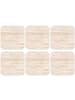 OnlyWow Glasuntersetzer 6er-Set Travertin