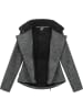 ragwear Strickfleecejacke Saskie Melange in Dark Grey