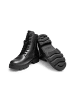 VITAFORM Softnappaleder Stiefeletten in schwarz/metallic