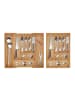 relaxdays Besteckkasten in Natur- (B)56 x (H)6 x (T)50 cm