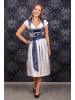 Edelnice Midi Dirndl 2-teilig Marianna in blau, silber