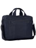 Leonhard Heyden Den Haag Aktentasche Leder 40 cm Laptopfach blau