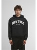 Mister Tee Mister Tee New York Collage Fluffy Hoody in black