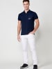 KOROSHI Polo-shirt mit kurzen Ã¤rmeln. in blau