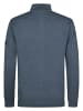 Petrol Industries Melierte Strickjacke mit Zipper ironfield in Blau