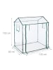 relaxdays Foliengewächshaus in Transparent - (B)132 x (H)152 x (T)92 cm
