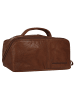 SPIKES & SPARROW Kulturtasche echt Leder in cognac