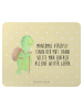 Mr. & Mrs. Panda Mousepad Schildkröte Wanderer mit Spruch in Gelb Pastell