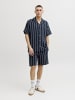 Jack & Jones Shorts Jaiden Coba Stripe in marine ecru - 0002