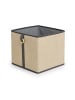 relaxdays 4 x Aufbewahrungskorb in Natur/ Schwarz - (B)30 x (H)30 x (T)30 cm
