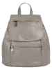 Samantha Look City-Rucksack echt Leder in grau