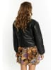 faina Damen Lederjacke in Schwarz