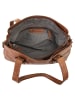 SPIKES & SPARROW Schultertasche echt Leder in cognac