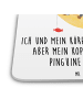 Mr. & Mrs. Panda Bierfilz Pinguin Mond mit Spruch in Weiß