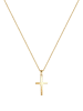 Elli DIAMONDS  Halskette 925 Sterling Silber Kreuz in Gold