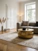 KADIMA DESIGN Orient Couchtisch handgefertigt, Hammerschlag-Aluminium, großzügig in Gold