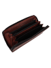 Greenburry Destressed Geldbörse RFID Schutz Leder 19 cm rusty orange