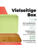Lumaland Brotkasten Cuisine mint mit Bambusdeckel grün
