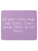 Mr. & Mrs. Panda Mousepad Spruch Geborgenheit Natur mit Spruch in Lavendeltraum