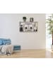 FineBuy Wandregal in Grau / Spanplatte / 85x16x48
