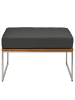 home24 Loungehocker TEAKLINE in Anthrazit