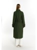 DreiMaster Damen Übergangsmantel Aus Wollgemisch in Dunkelgrün
