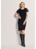 MADELEINE Jersey-Kleid mit Spitze in schwarz