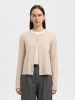 SELECTED FEMME Langarm Strickjacke aus Merinowolle in Oatmeal