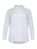 KAFFE curve Langarm - Hemd KCmilana Loose fit in Blue/White Stripe