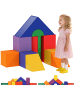 HOMCOM Bausteinset in Mehrfarbig 25L x 25B x 50H cm